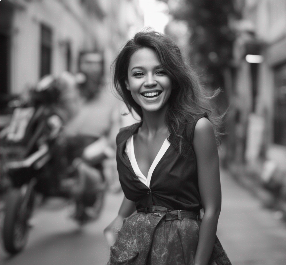 She can hear her own voice. Can you?